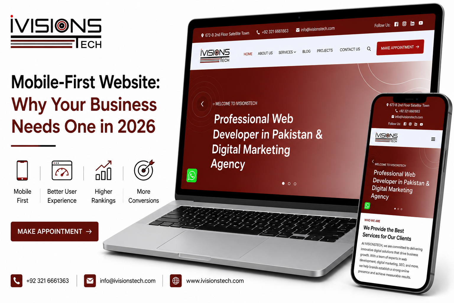 Mobile-first website